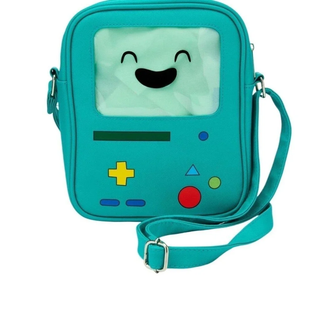 Adventure Time BMO Crossbody Bag Unisex Green Double-Sided NWT